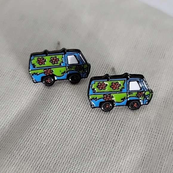 Scooby-Doo Mystery Machine Stud Earrings, unisex - Picture 4 of 6